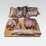 BBQ Combo: 100% Ibérico Carré/Ribeye rack, 100% Ibérico Pluma, 100% Ibérico Bacon