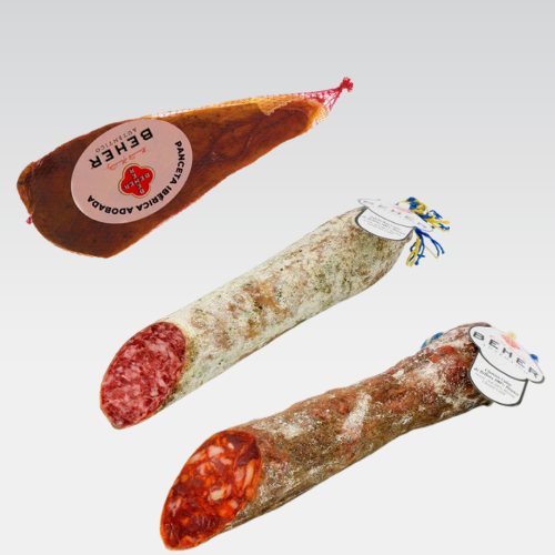 Gourmet Combo: 100% Ibérico Salchichón + 100% Ibérico Panceta + 100% Ibérico Chorizo