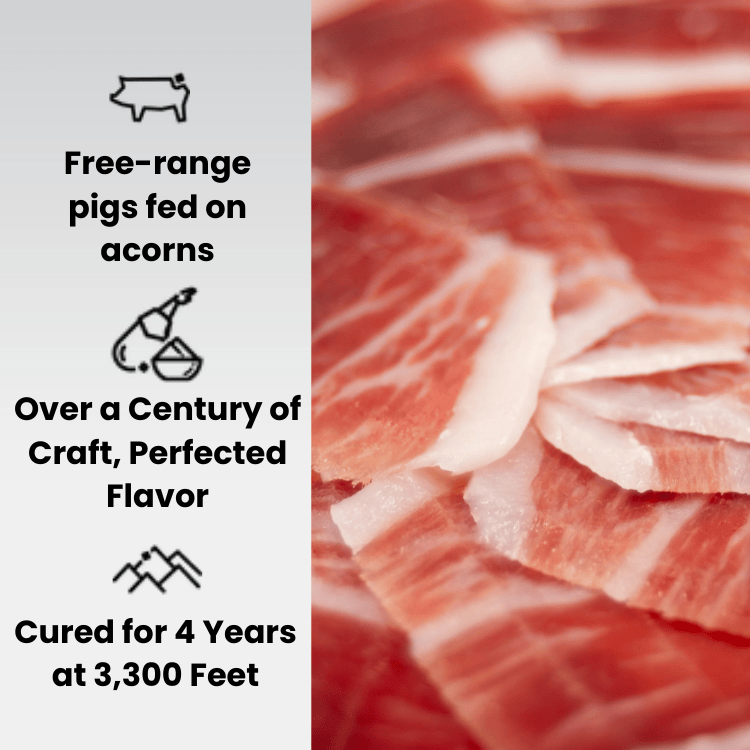 100% Ibérico Acorn-fed Bone-In Paleta (Shoulder), World’s Most Awarded, Naturally-Cured in mountains for 3 Years - 9 to 11 lb
