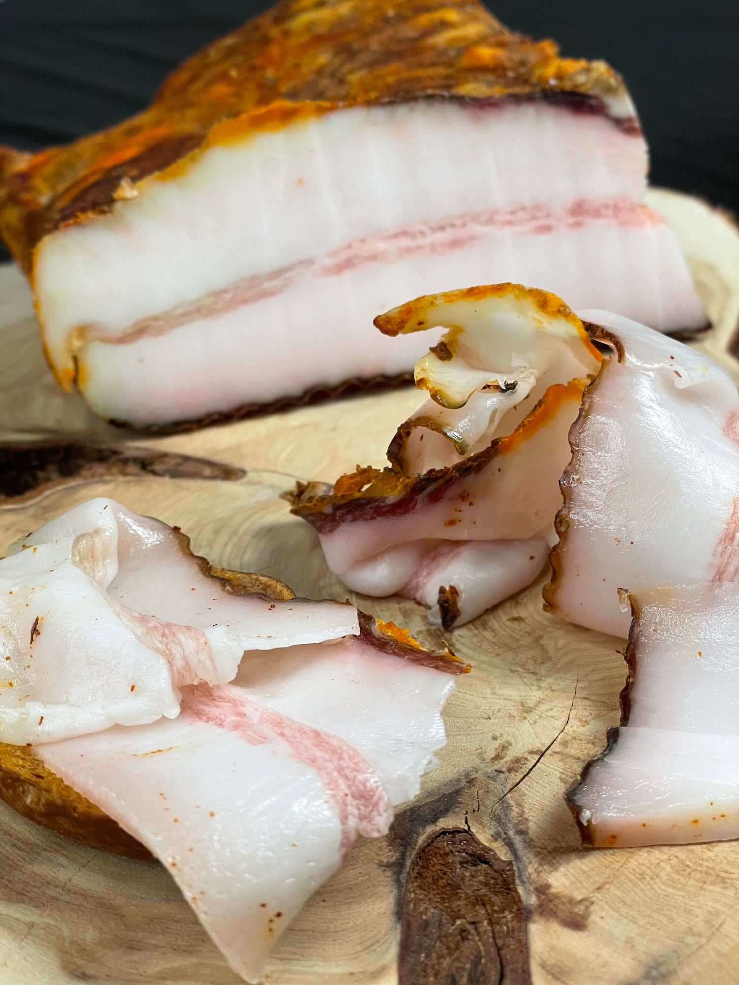 100% Iberico Panceta – Marbled, Only Natural Ingredients, Artisan Family Recipe, Aged 120+ Days - 1-2 lbs