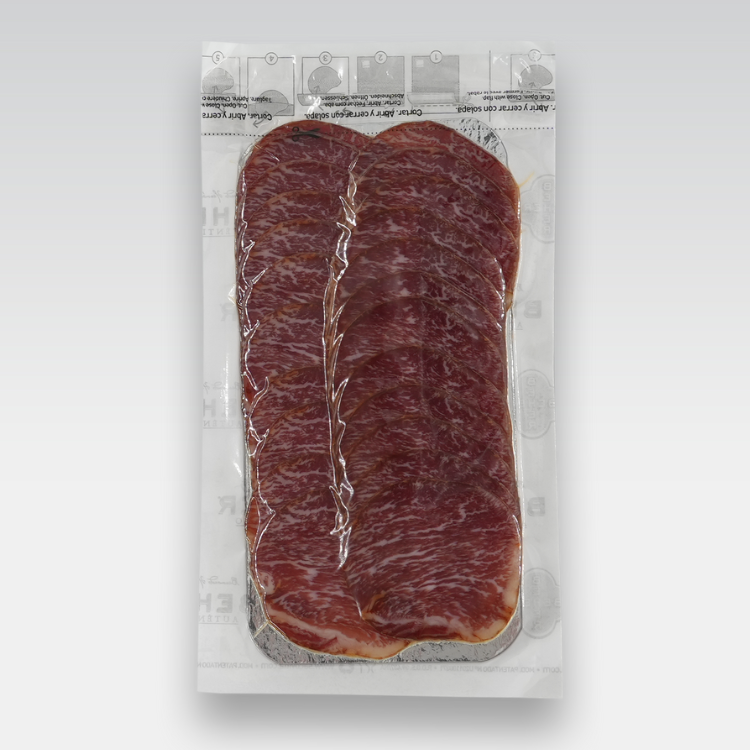 100% Iberico Lomo machine-cut sliced 2oz