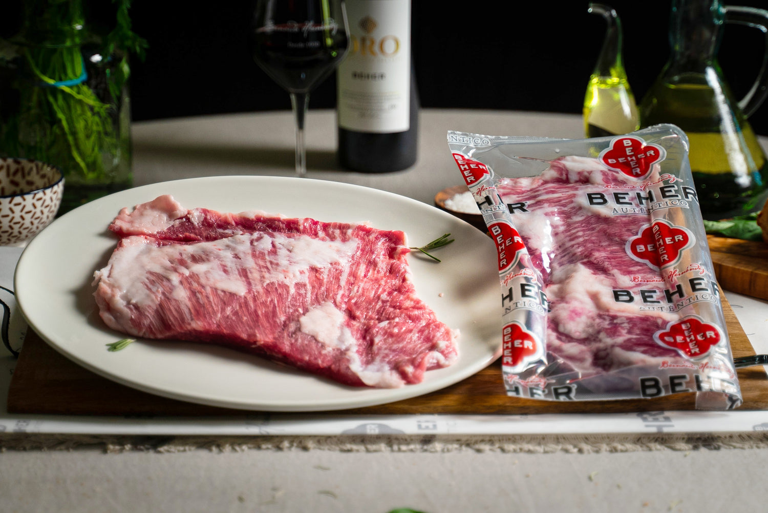 BBQ Combo Plus: Secreto, Pluma, Pork Belly & 4-Year Cured Ibérico Ham: The combo that turns any BBQ into a gourmet experience.