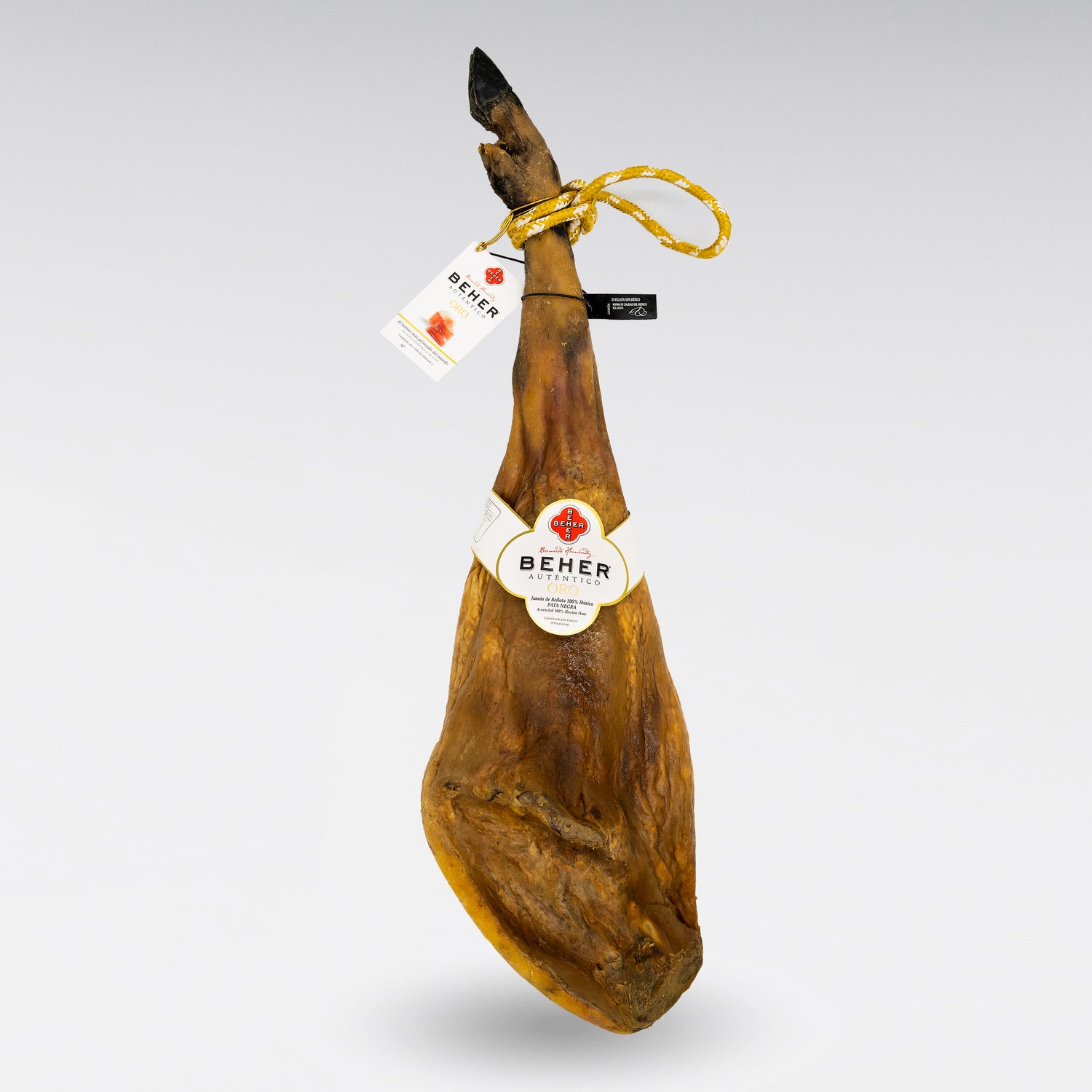 100% Iberico Acorn-fed Bone-in-ham (Jamón), World’s Most Awarded, Naturally-Cured in mountains for 4 Years - 15 to 17 lb