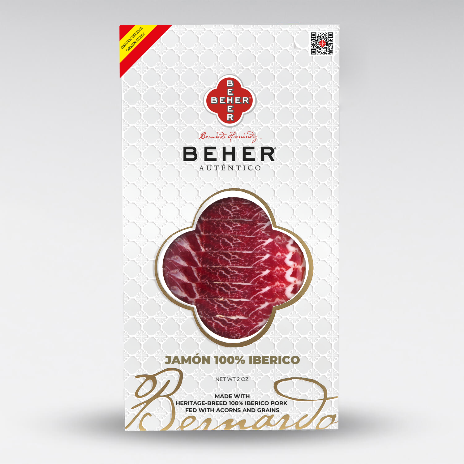 100% Ibérico Ham (Jamón) Machine-Cut Sliced - World’s Most Awarded, Naturally Cured in Mountains for 4 Years 100% Ibérico - 2oz